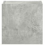 vidaXL Ensemble de meubles TV 3 Pièces Gris béton Bois d'ingénierie
