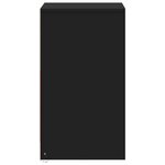 vidaXL Armoire de chevet avec lumières LED noir bois d'ingénierie