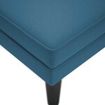 vidaXL Fauteuil long avec coussin et accoudoir droit bleu velours