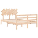 vidaXL Cadre de lit sans matelas 120x200 cm bois massif