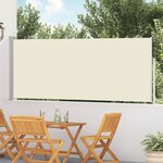 vidaXL Auvent latéral rétractable de patio 120x500 cm Crème