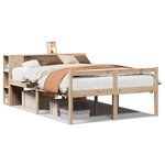 vidaXL Lit bibliothèque sans matelas 140x200 cm bois massif de pin