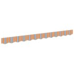 vidaXL Bande de auvent Multicolore 2.3 x 0.2 m Toile