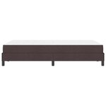 vidaXL Lit à ressorts avec matelas Marron foncé 120 x 200 cm tissu