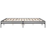 vidaXL Cadre de lit sans matelas sonoma gris 180x200 cm