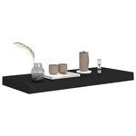 vidaXL Étagères murales flottantes 2 Pièces noir 60x23 5x3 8 cm MDF