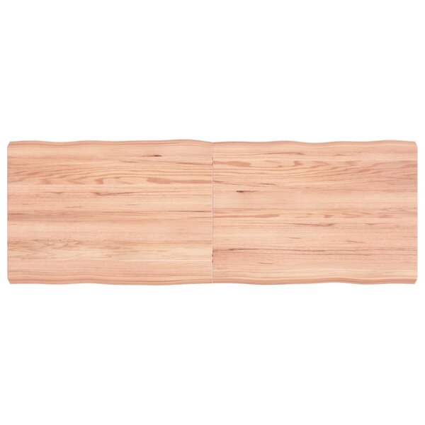 vidaXL Dessus de table bois massif traité bordure assortie