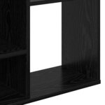 vidaXL Paravent Chêne noir 100 x 24 x 140 cm Bois d'ingénierie