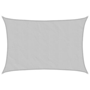 vidaXL Voile d'ombrage gris clair 5x3 m 100  polyester oxford