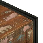 vidaXL Coffre de Rangement Multicolore 80x50x50 cm en Bois Récupéré