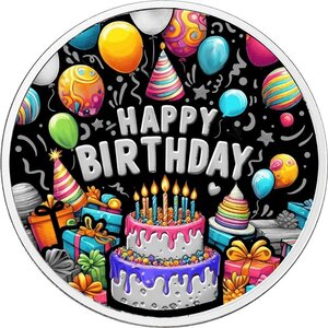 Pièce de monnaie en Argent 500 Francs g 17.50 Millésime 2026 HAPPY BIRTHDAY