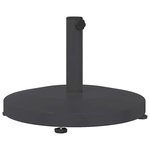 vidaXL Pied de parasol 24.6 kg Gris foncé Rond