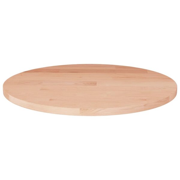 vidaXL Dessus de table rond Ø30x1 5 cm Bois de chêne massif non traité