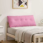 vidaXL Coussin de Dos Rose 120 x 19 x 50 cm tissu