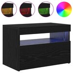 vidaXL Meuble TV Chêne noir 60 x 35 x 40 cm Bois d'ingénierie