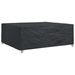 vidaXL Housse pour meubles Uni Noir 300 x 250 x 70 cm 600D