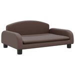 vidaXL Canapé pour enfants marron 70x45x30 cm similicuir