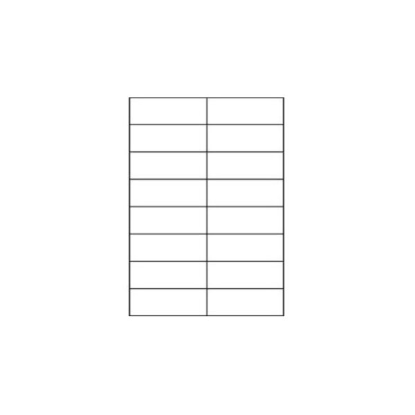 Boite de 100 étiquettes multi-usage blanches 210x297mm os43478 office star