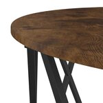 Table basse vidaXL en chêne fumé 80x80x42 cm en bois d'ingénierie