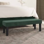 vidaXL Banc Vert foncé 100x30x30 cm Velours