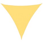 vidaXL Voile d'ombrage 160 g/m² Beige 6x6x6 m PEHD