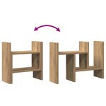 vidaXL Organisateur de Bureau Chêne Artisan 34.5x15.5x35.5 cm Bois