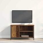 vidaXL Meuble TV Bois ancien 80 x 40 x 50 cm Bois d'ingénierie