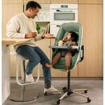 Kit repas pour transat Alba  chaise haute bébé avec tablette + housse de protection Beyond Green  de 6 mois à 3 ans