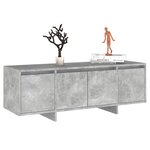 vidaXL Meuble TV gris béton 120x30x40 5 cm bois d'ingénierie