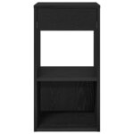 vidaXL Tables de chevet avec tiroir 2 Pièces chêne noir 35x34x66 5 cm