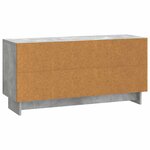 vidaXL Meuble TV 102 x 34 5 x 50 cm Gris béton Bois d'ingénierie