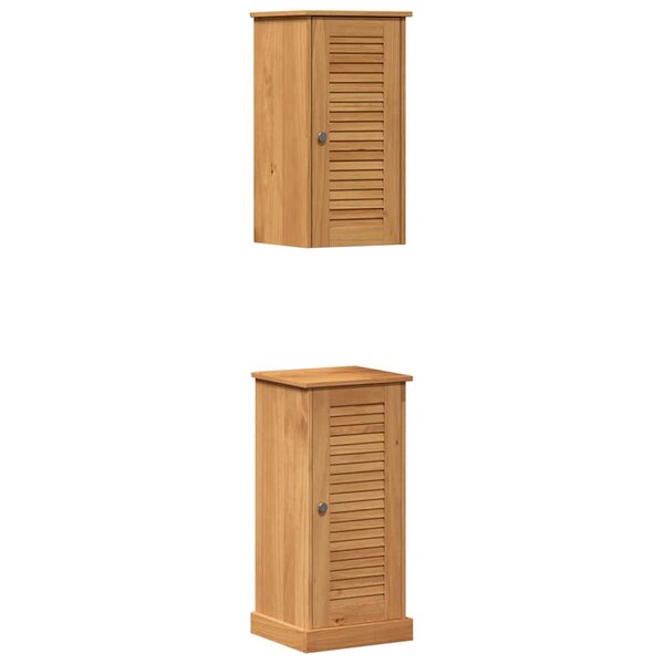 vidaXL Ensemble de mobilier de salle de bain avec étagère VIGO 2 Pièces