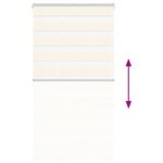 vidaXL Store zèbre beige marbré largeur du tissu 65 9 cm polyester