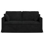 vidaXL Canapé Noir 158 x 78 x 80 cm Velours