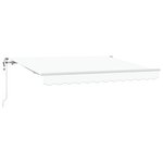 vidaXL Auvent Rétractable Blanc 250x200 cm 250 x 200 cm 2 5 x 2 m