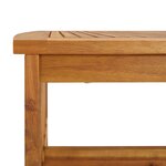 vidaXL Salon de jardin 2 Pièces avec coussins Bois d'acacia solide