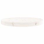 vidaXL Dessus de table rond blanc Ø40x3 cm bois de pin massif