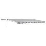 vidaXL Auvent rétractable électrique Anthracite et blanc 5 × 3 5 m