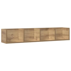 vidaXL Étagère murale à CD chêne artisanal 100x18x18cm bois ingénierie