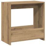 vidaXL Table d'appoint chêne artisanal 50x26x50 cm bois d'ingénierie