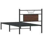 vidaXL Cadre de lit sans matelas chêne marron 80x200cm bois ingénierie