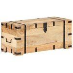 vidaXL Coffre 90x40x40 cm Bois solide de manguier