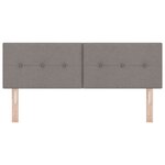 vidaXL Tête de lit réglable en hauteur Taupe tissu