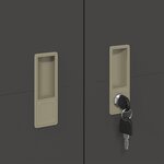 vidaXL Armoire de rangement 2 Pièces Noir 90 x 40 x 140 cm Acier