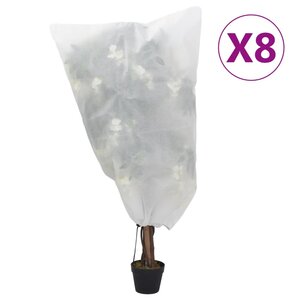 vidaXL Housses de protection pour plantes avec cordon de serrage 8 Pièces