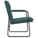 vidaXL Chaise longue Vert foncé 55x64x80 cm Tissu