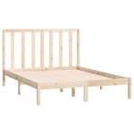 vidaXL Cadre de lit sans matelas 135x190 cm bois de pin massif