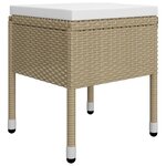 vidaXL Ensemble de salle à manger de jardin 5 Pièces Beige