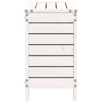vidaXL Repose-pied de jardin blanc 62x31 5x52 cm bois de pin massif