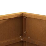 vidaXL Braise Marron 50 x 50 x 38 cm Acier résistant aux intempéries